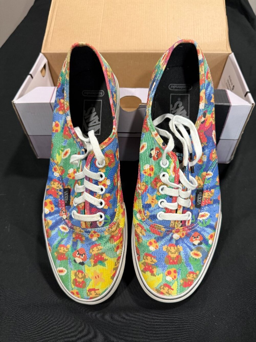 Vans x Nintendo Super Mario Bros Authentic 2016 Game Over Men 10.5 Women 12